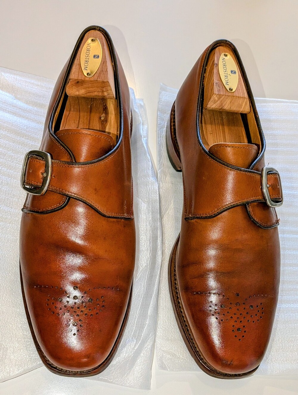 Allen Edmonds Monk Strap Size 9 D.